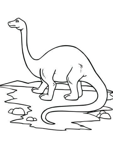 360x480 Brontosaurus Dinosaur Coloring Page Free Printable Coloring Pages