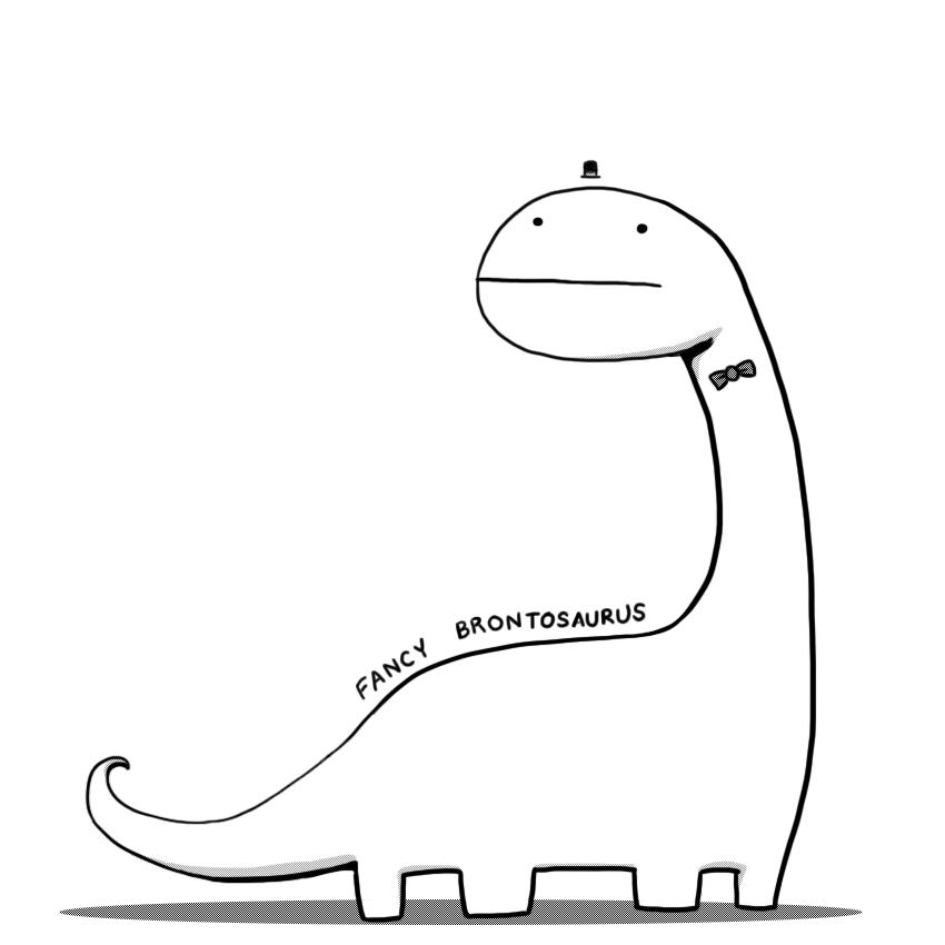 850x850 Fancy Brontosaurus By Arseniic