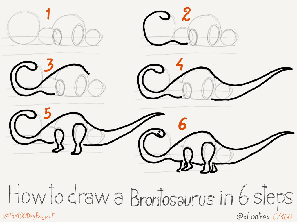 1024x768 How To Draw A Brontosaurus Mauro Toselli