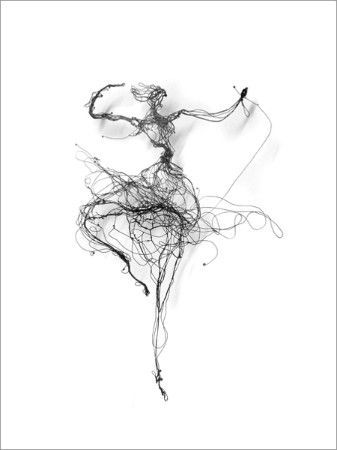 337x450 Henriette Tomasi's Wire Sketches Wonderful, I Love The Fluidity