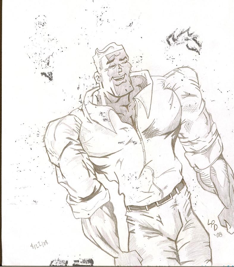 787x900 Sexy Bronze Drawing By Laurence Ducheny