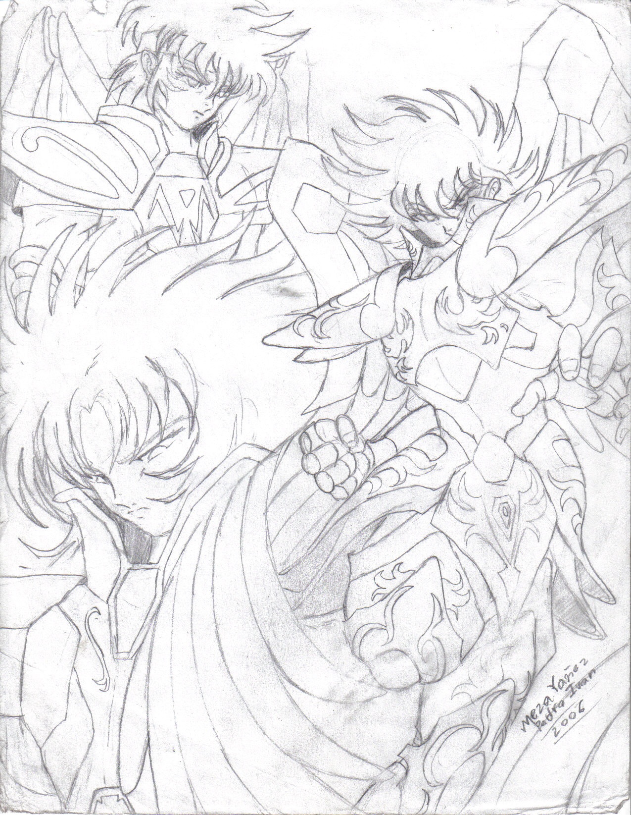 1275x1645 Bronze Saints With God Cloth Characters Fanarts By