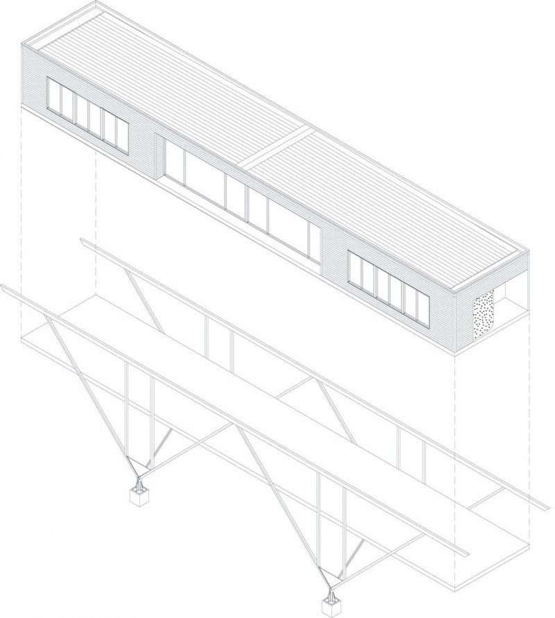 800x891 Modern Home Design Bridge House By Max Pritchard Architect
