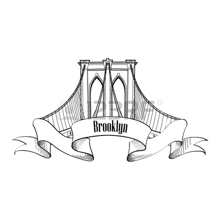 450x450 New York Brooklyn Bridge Symbol Royalty Free Cliparts, Vectors