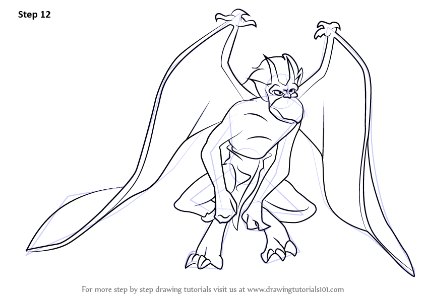 843x596 Learn How To Draw Brooklyn From Gargoyles (Gargoyles) Step By Step