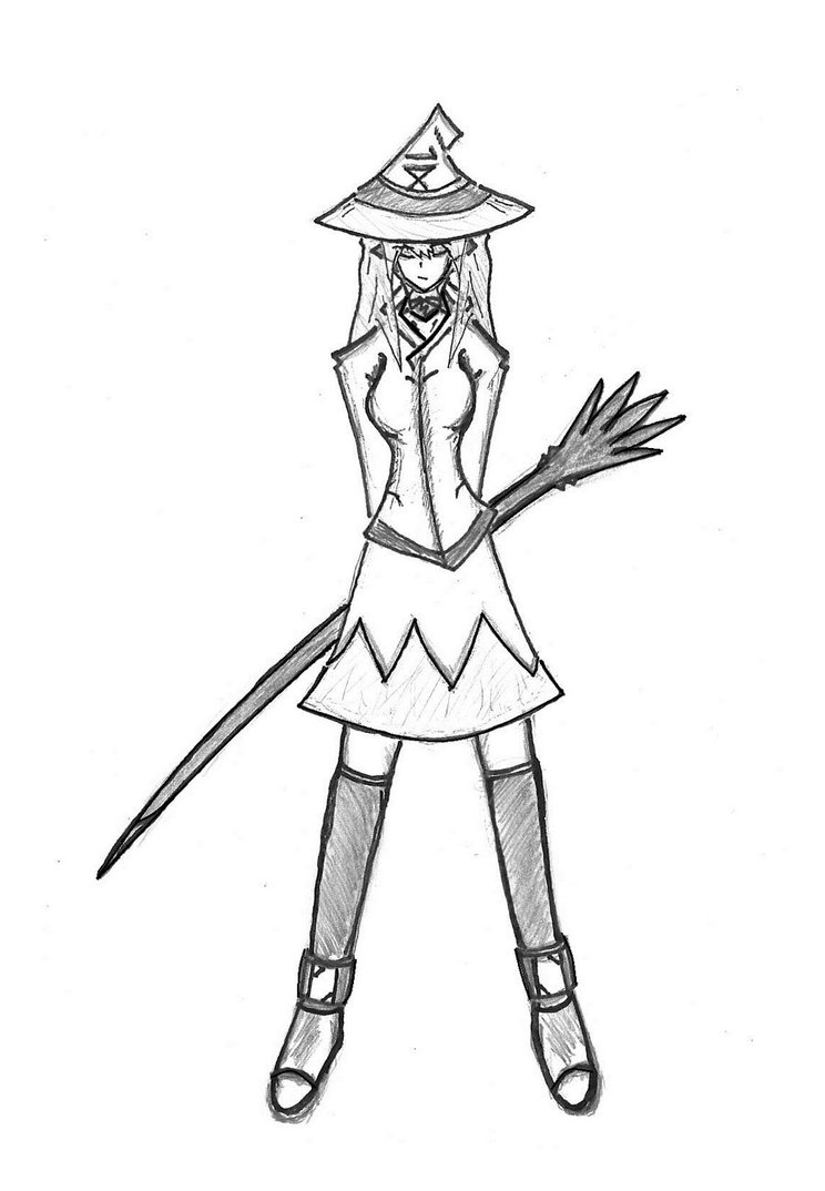 744x1074 Witch Girl 7 ) Dark Broom By Ian2410