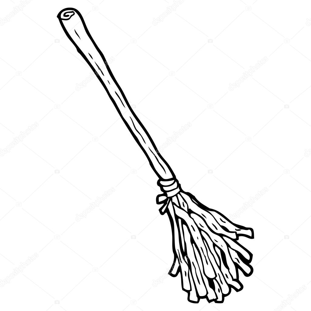 1024x1024 Cartoon Witches Broom Stock Vector Lineartestpilot