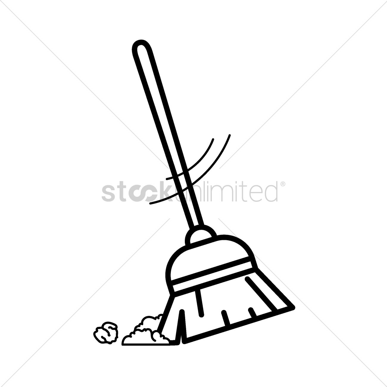 1300x1300 Broomstick Vector Image