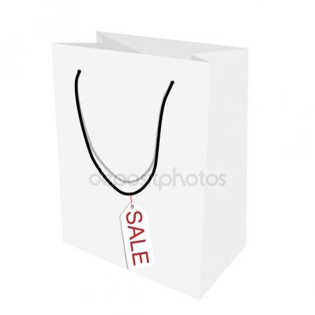 450x450 Vector Empty White Shopping Paper Bag Stock Vector A R T U R