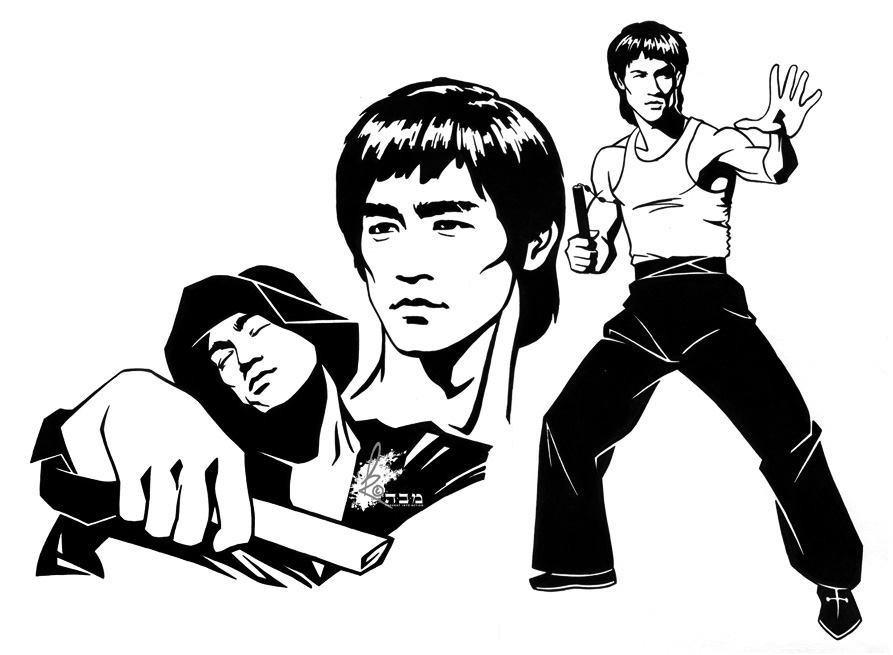 893x655 Bruce Lee 1 By Davidkawena