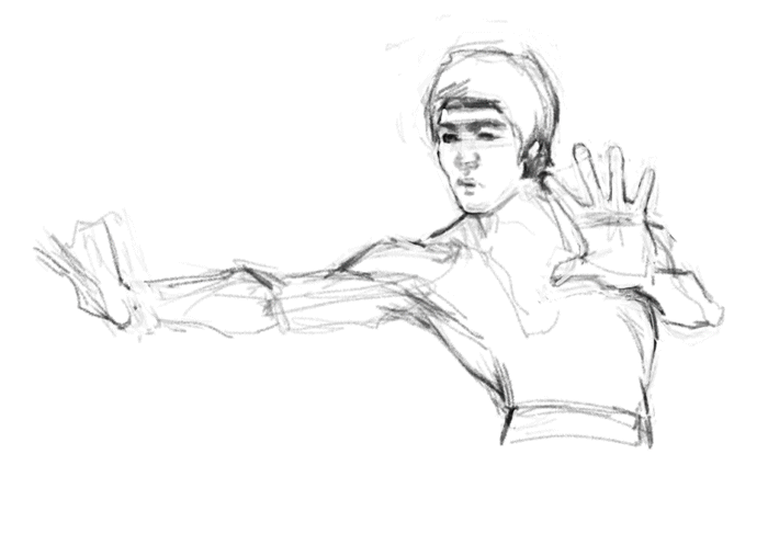 700x497 Bruce Lee Enter Dragon Process By Darkdamage