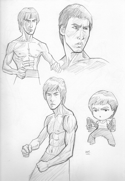 500x720 Bruce Lee By Kevinraganit