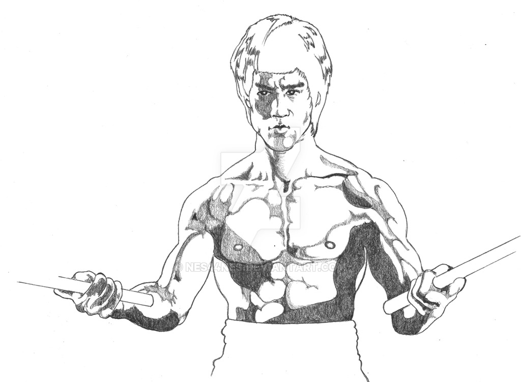 Bruce Lee Cartoon Drawing at GetDrawings | Free download