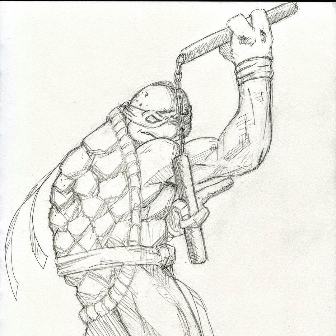 1080x1080 30 Minute Challenge Tmnt Bruce Lee Mikey