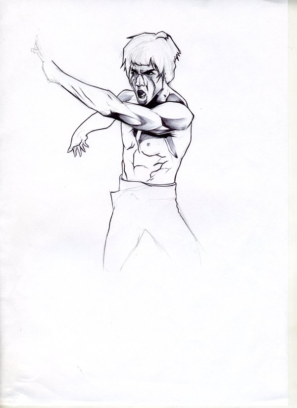 600x826 Sketch Bruce Lee By Kiwi Anim8a