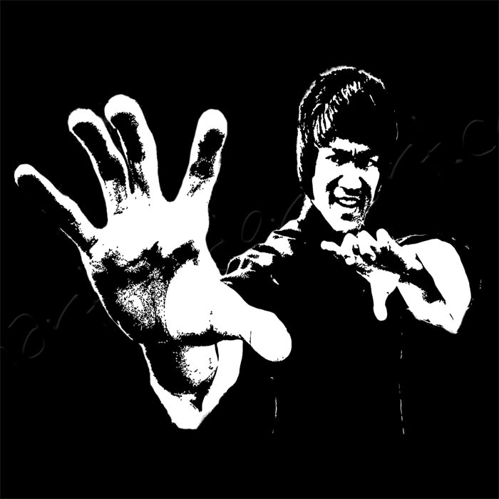 700x700 Bruce Lee Canvas Art