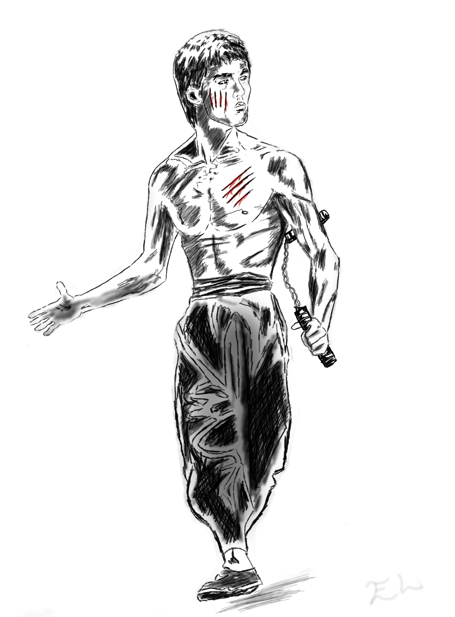 900x1220 Bruce Lee By Htx Wolf