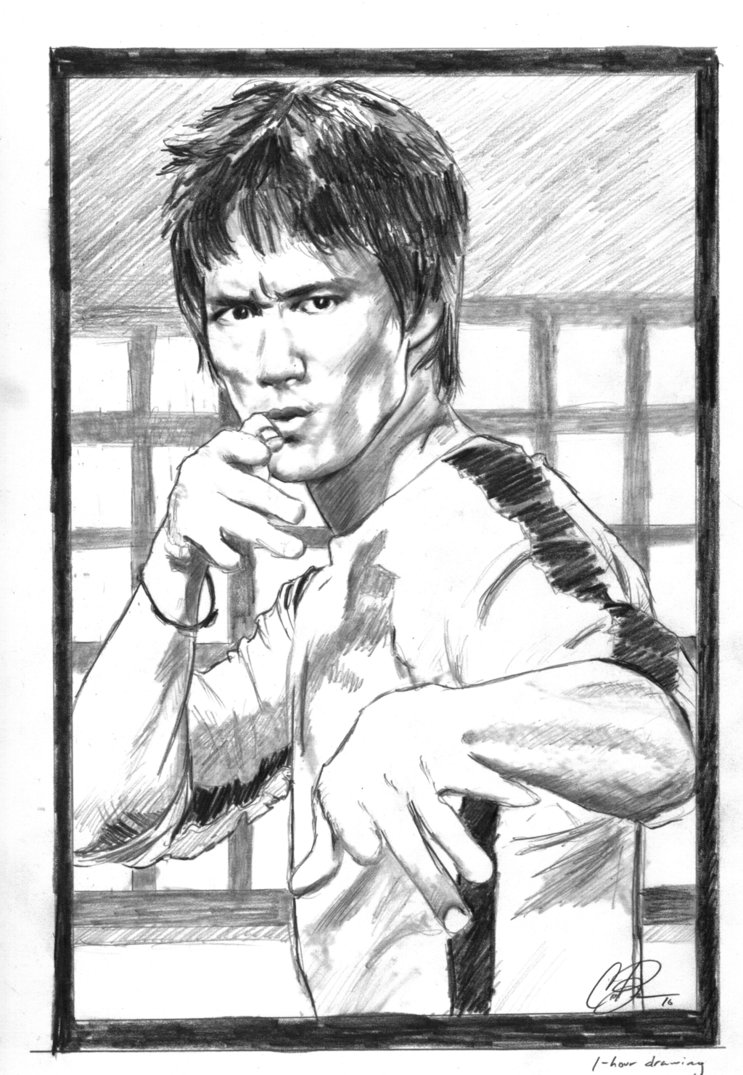 743x1075 Bruce Lee Sketch By Xgrunt