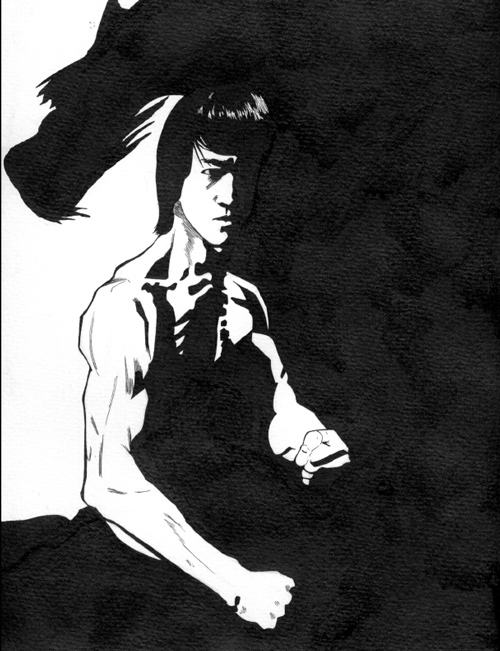500x651 Bruce Lee Inks By Vctrstigma9