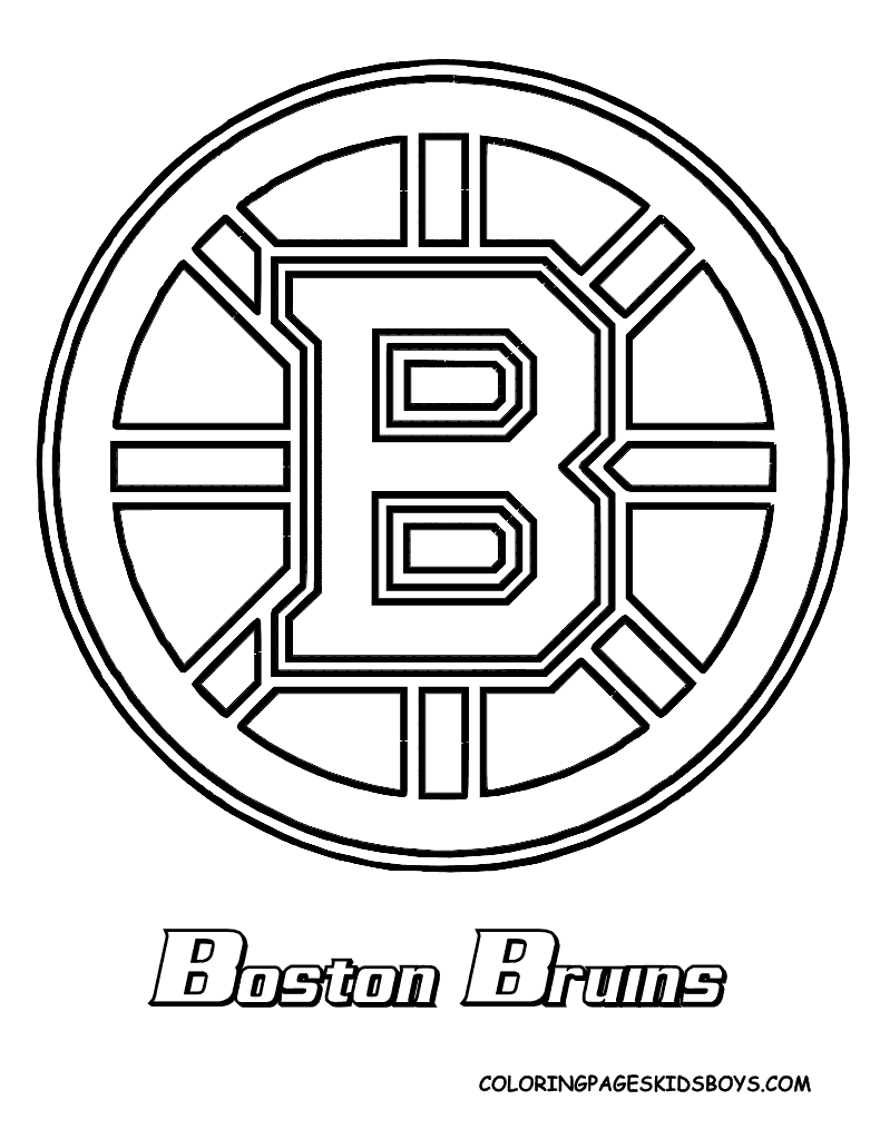 790x1023 Bruins Coloring Page Teaching Ideas Crafty And Craft