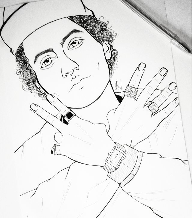 640x725 Bruno Mars By Anacweber