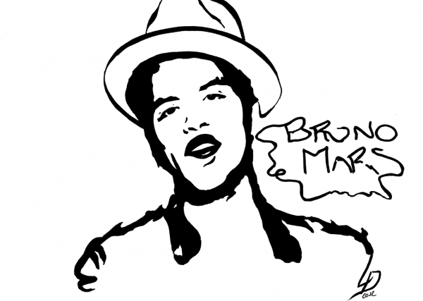 600x427 Portrait Of Bruno Mars By Dirac On Stars Portraits