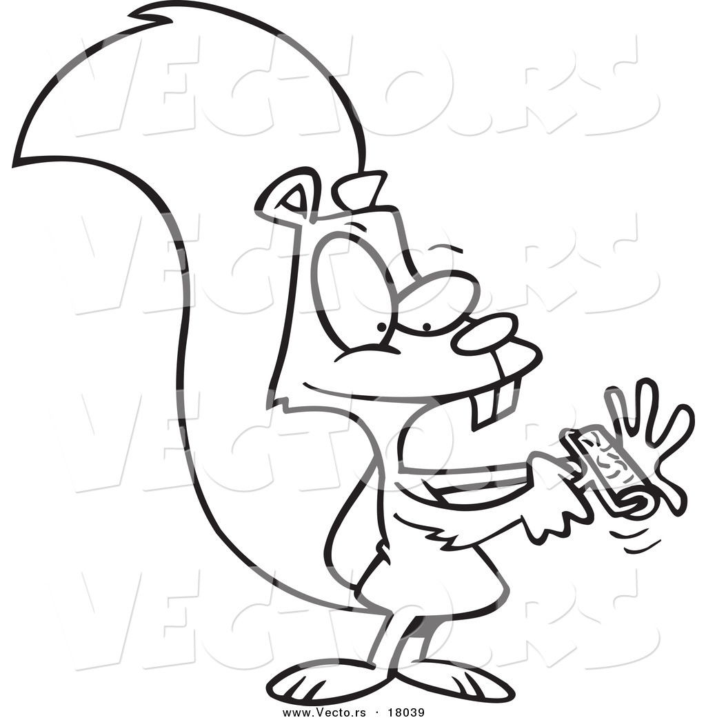 1024x1044 Cartoon Drawing Of Squirrel Vector Of Cartoon Squirrel Using