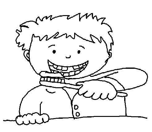 492x428 Brush Teeth Brushing Teeth Black And White Clipart