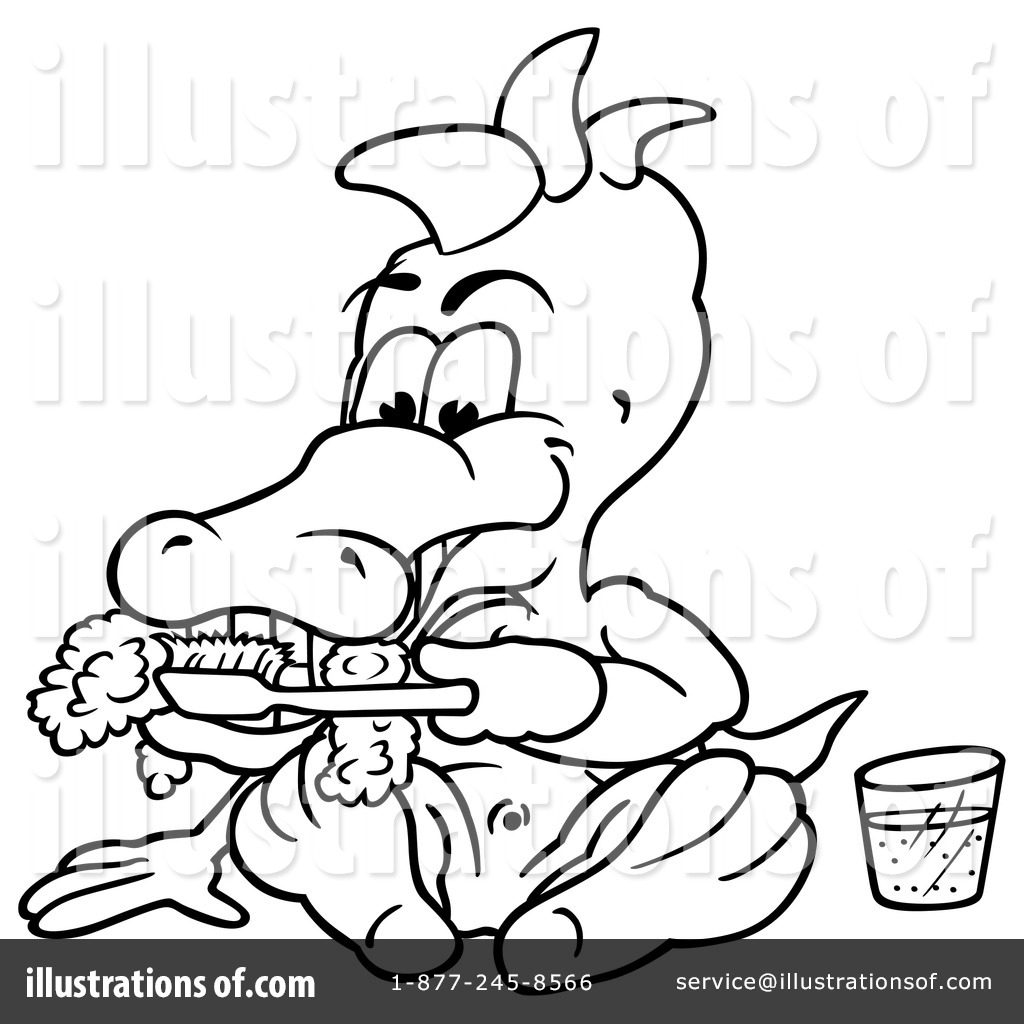 1024x1024 Crocodile Clipart Brush Tooth
