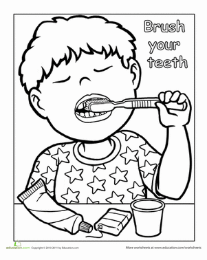 301x378 Words To Live By Brush Your Teeth Worksheet