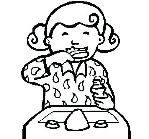 505x470 Brushing Teeth Coloring Pages