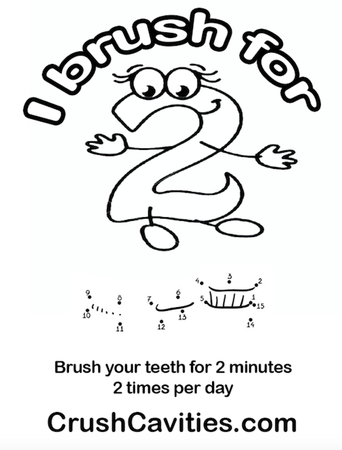 487x640 Brush Teeth For 2 Minutes 2 Times Per Day Crush Cavities
