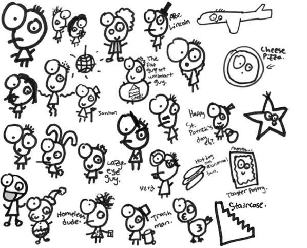 598x483 Doodles And Sketches Brushes Psddude