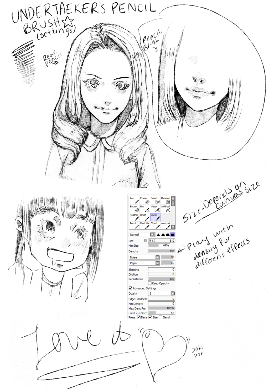 1024x1478 Paint Tool Sai Pencil Brush (No Download) By Undertaeker Art