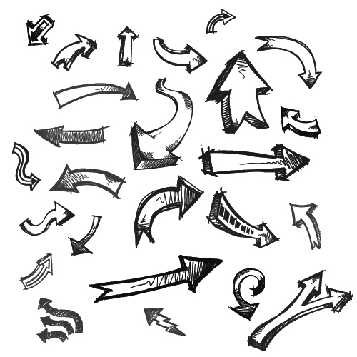 500x500 Free Brushes Design Arrow, Bullet Journal Ideas