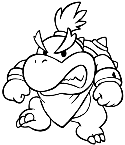 414x480 Baby Bowser Coloring Page Free Printable Coloring Pages
