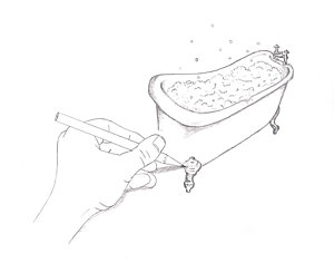 300x236 Bubble Bath Drawings Fine Art America