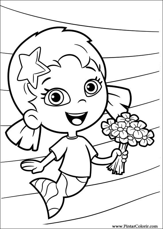 567x794 Drawings To Paint Amp Colour Bubble Guppies