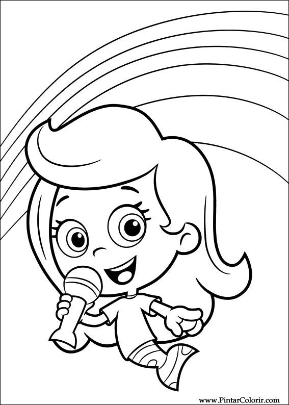567x794 Drawings To Paint Amp Colour Bubble Guppies
