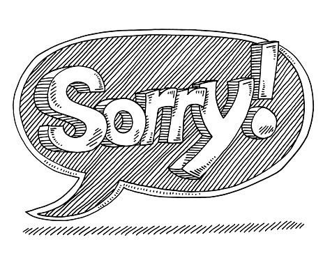 463x370 Sorry Text Speech Bubble Drawing Zeichnungen