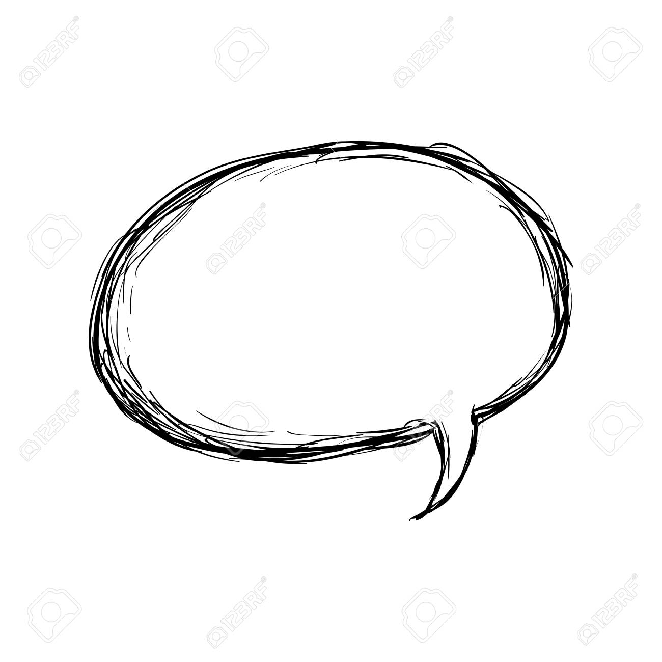 1300x1300 Comic Bubble Draw Icon Vector Illustration Graphic Design Royalty