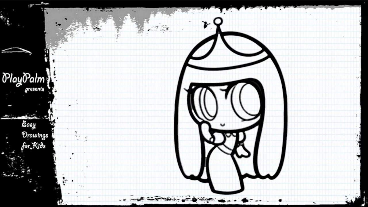 1280x720 Draw Chibi Princess Bubblegum