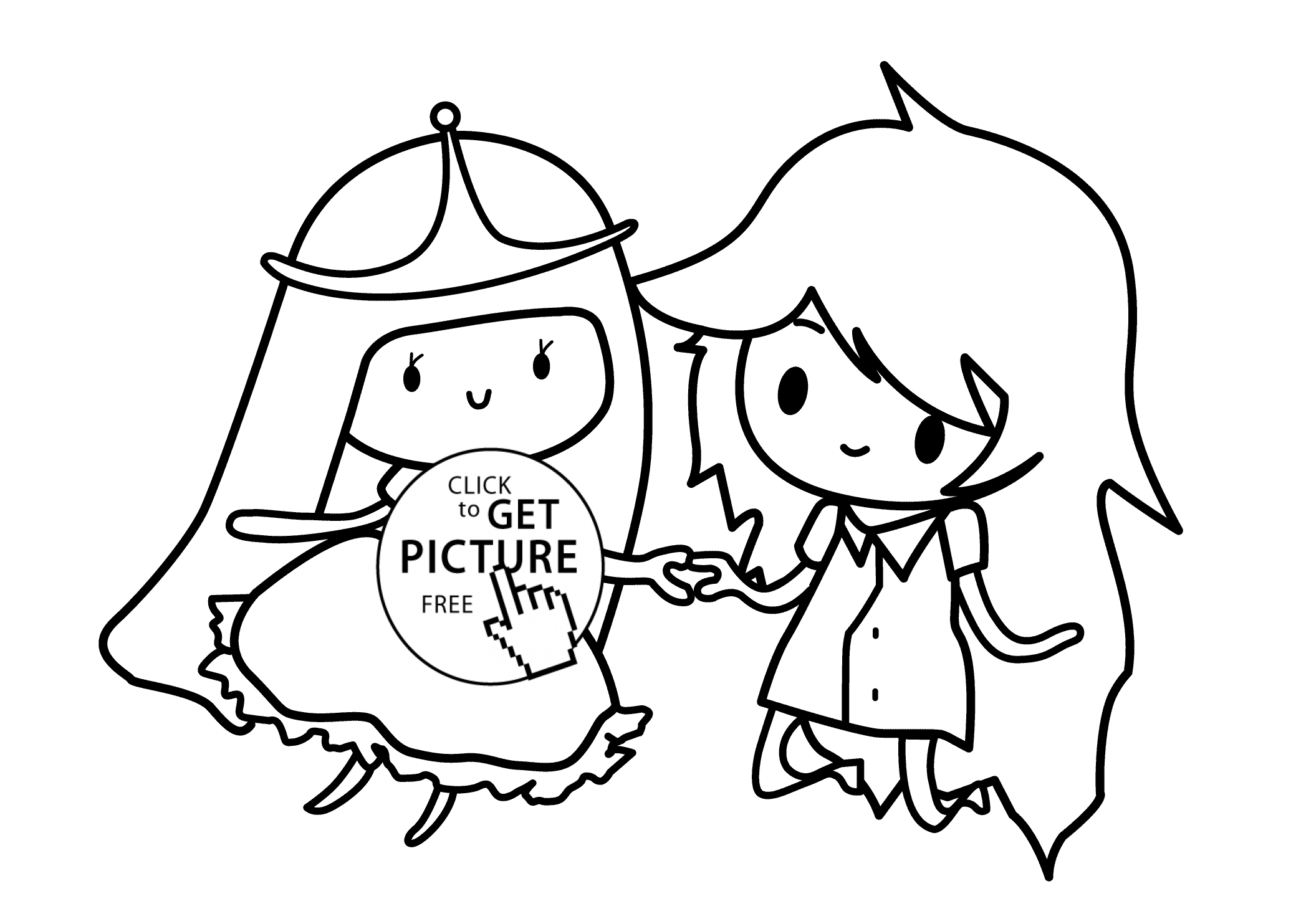 2079x1483 Bubblegum Coloring Pages