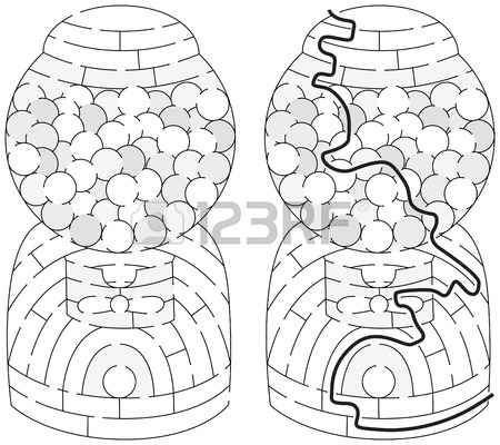 450x400 Easy Gumball Machine Maze For Younger Kids With A Solution