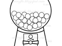 200x150 Gumball Machine Coloring Page Fresh Bubble Gum Machine Drawing