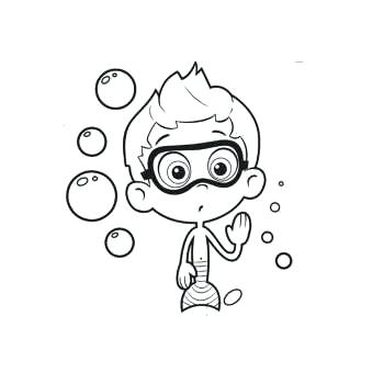 350x350 Bubble Guppies Coloring Pages Free Printable Best Images On