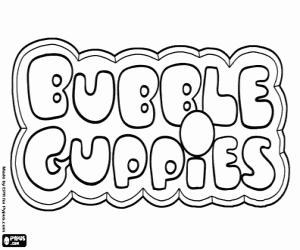 300x250 Bubble Guppies Logo Coloring Page Printable Game