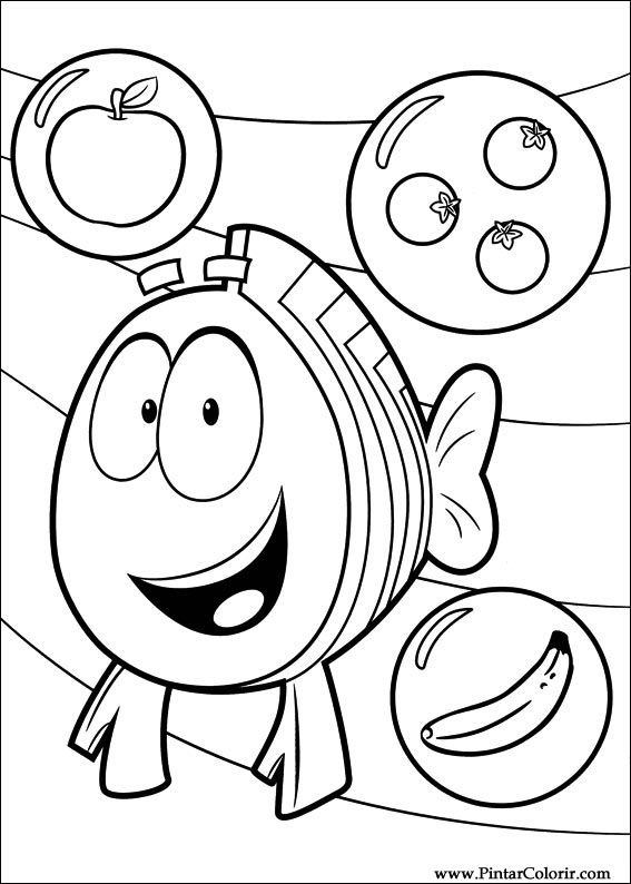 567x794 Drawings To Paint Amp Colour Bubble Guppies
