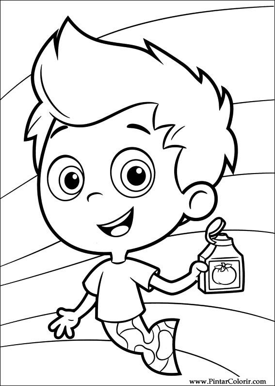 567x794 Drawings To Paint Amp Colour Bubble Guppies