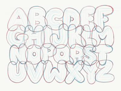 400x300 Bubble Letters Sketch By Sarah Kuehnle